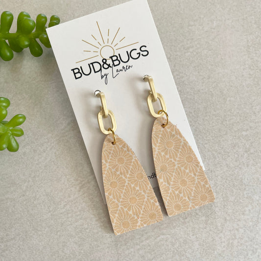 Golden Sun Drop Earrings