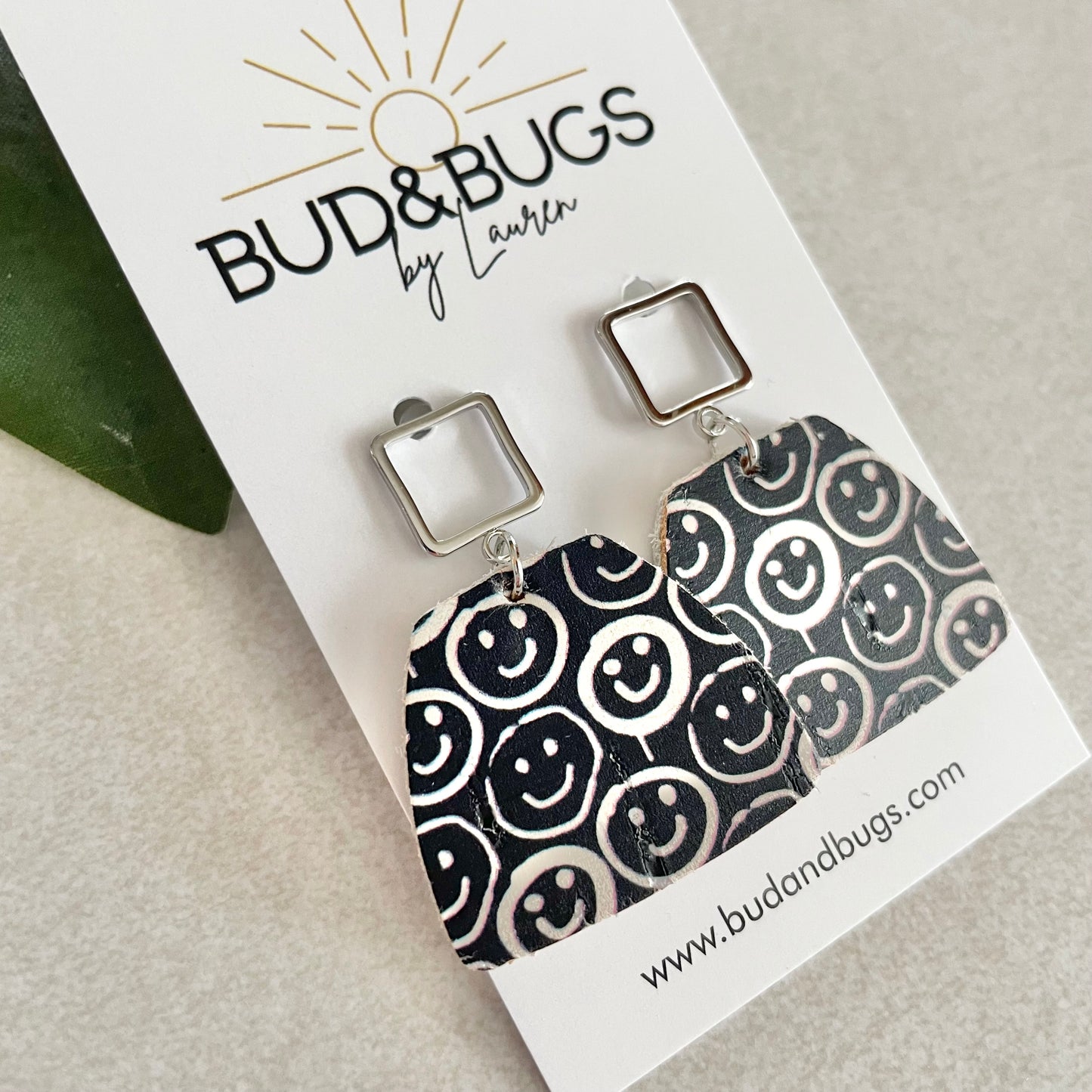 Smiley Drop Earrings