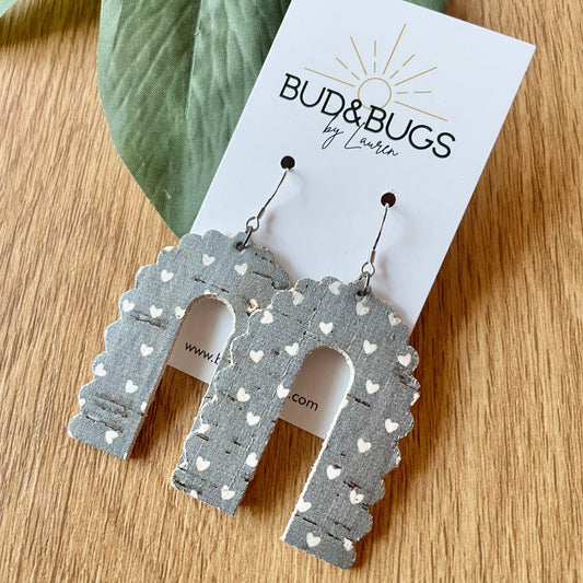 Large Rainbow Heart Dangles