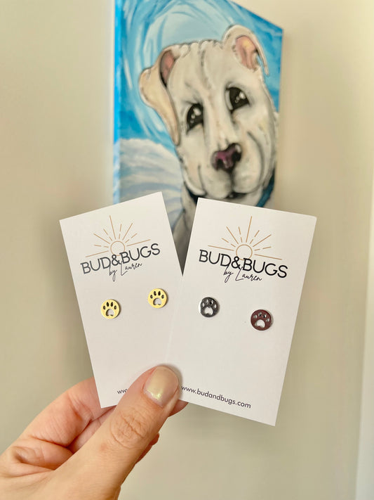 Paw Cutout Studs
