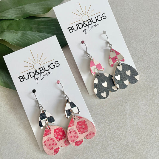 Duo Checkered Dangles