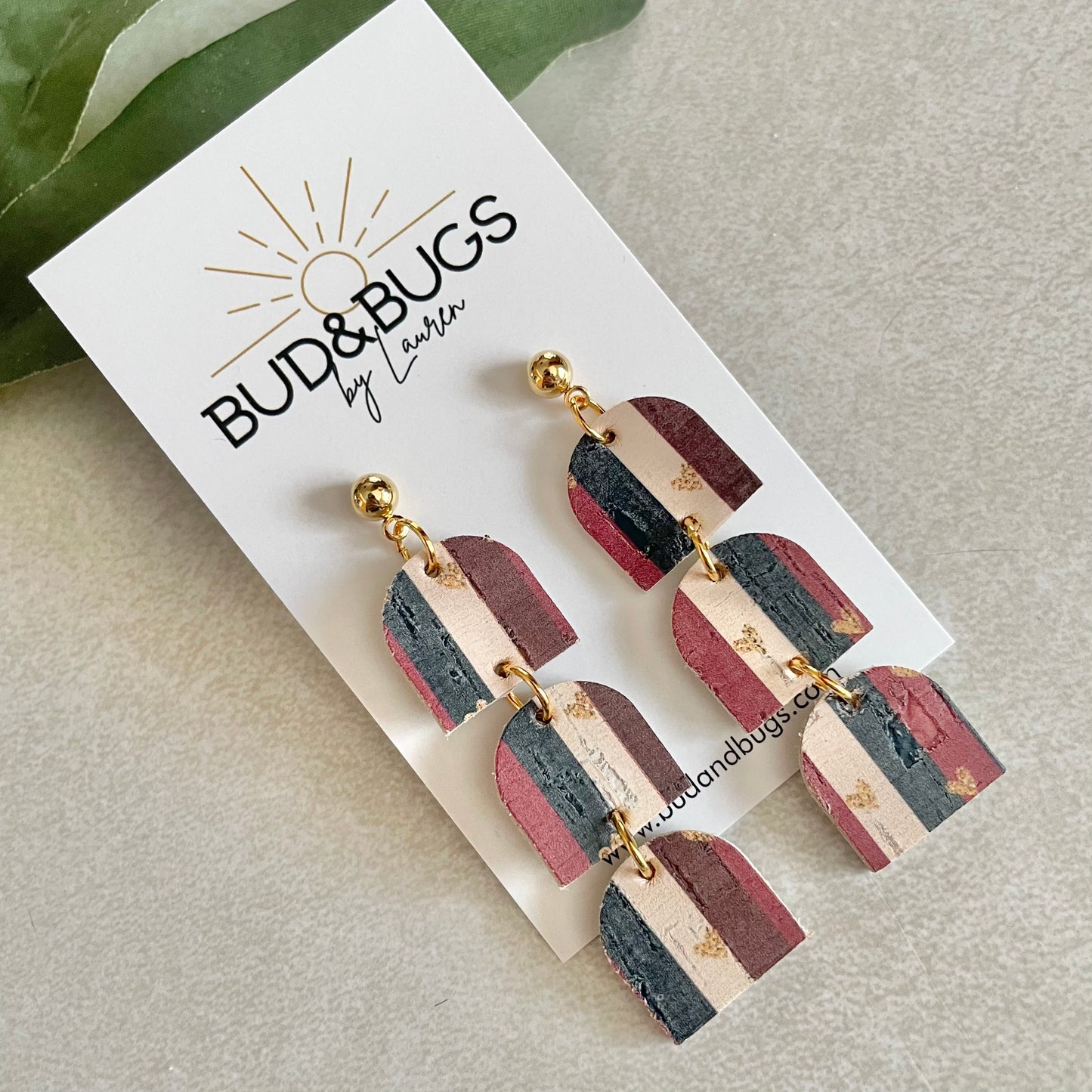 Subtle Gold Heart Drop Earrings