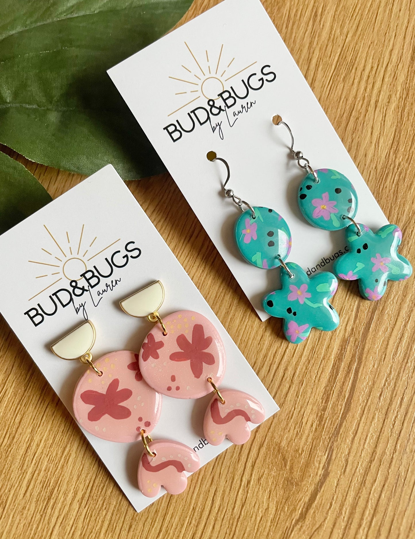 Painted Polymer Clay Dangles
