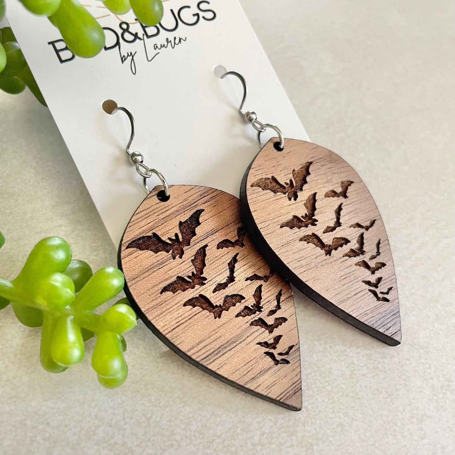 Wooden Bat Dangles