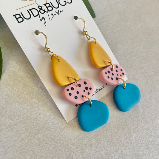 Abstract Teal Dangles