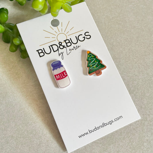 Santa’s Milk & Cookie Studs