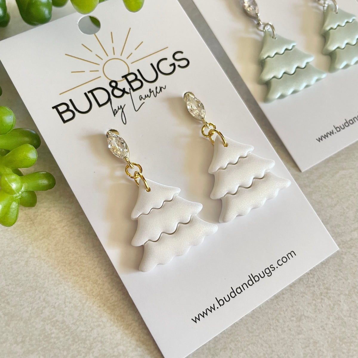 Starlight Spruce Drop Earrings