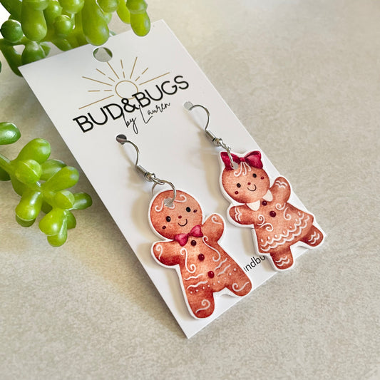 Mr & Mrs Gingerbread Dangles