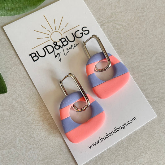 Bright Stripe Polymer Charm