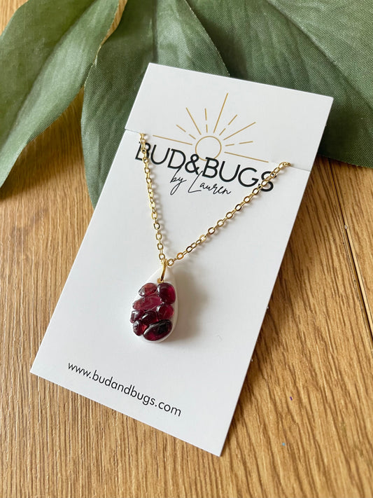 Customized Birthstone Crystal Necklace