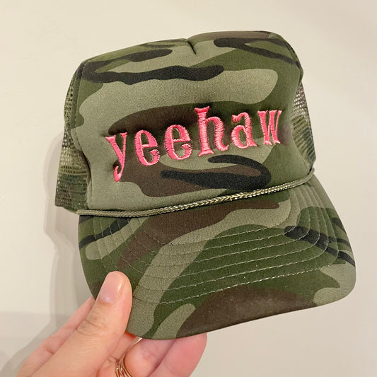 Embroidered Yeehaw Trucker Hat