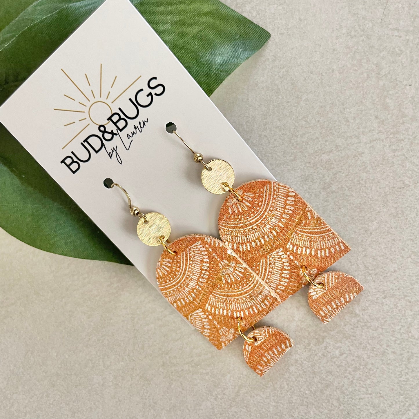 Gold Sun Dangles