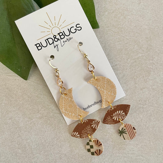 Morning Moon Dangle Earrings