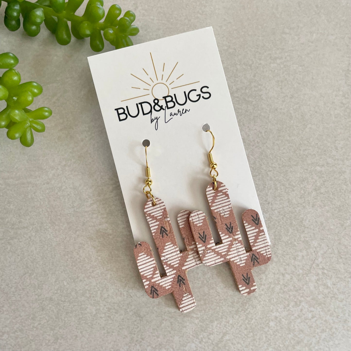 Aztec Cacti Dangles